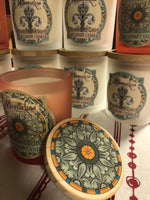 Load image into Gallery viewer, Container Candle - 7oz. Frosted Crimson Jars
